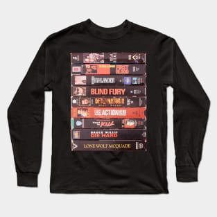 Ultimate Action VHS Movies T-Shirt Long Sleeve T-Shirt